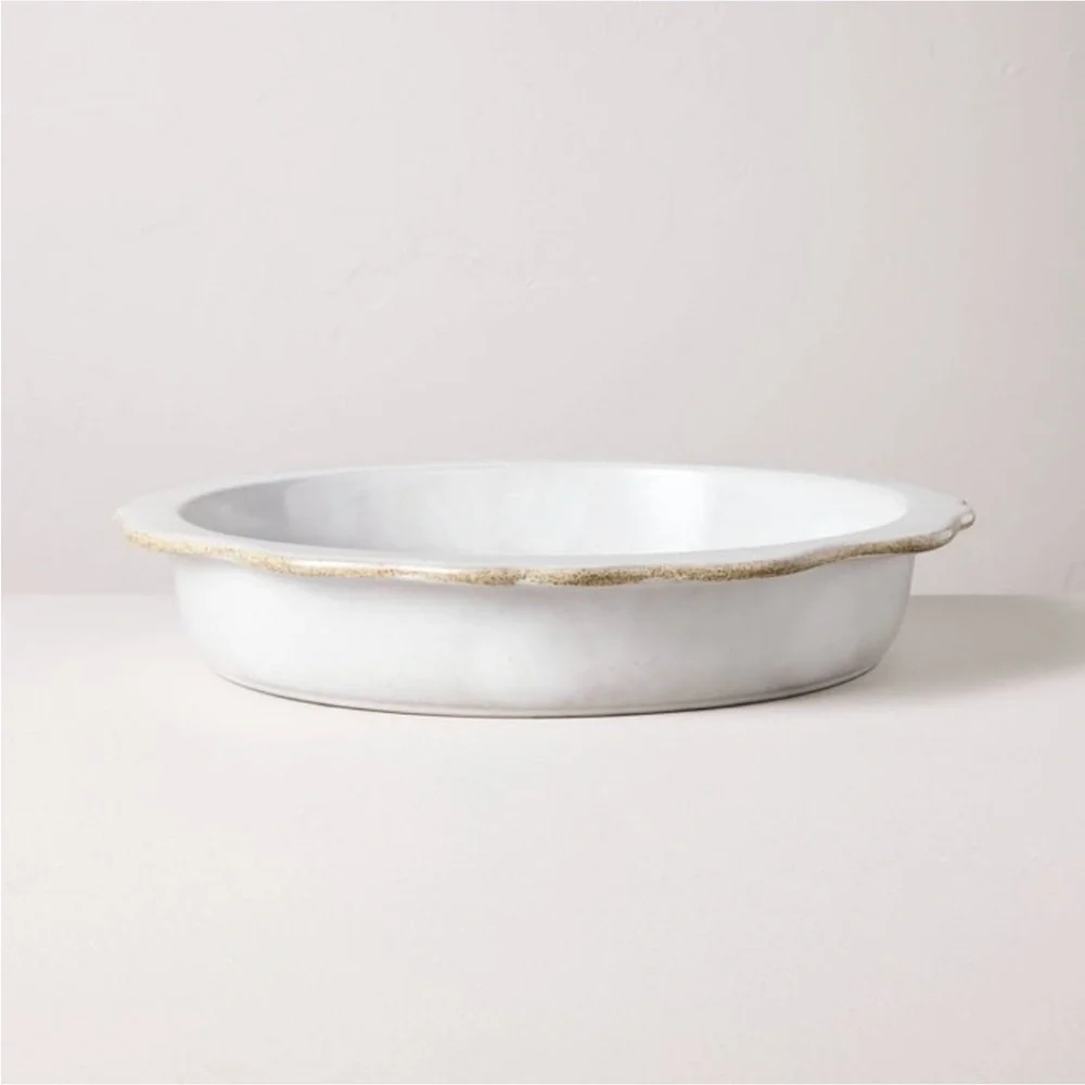 Carved Edge Pie Plate Sour Cream - Hearth & Hand™ with Magnolia